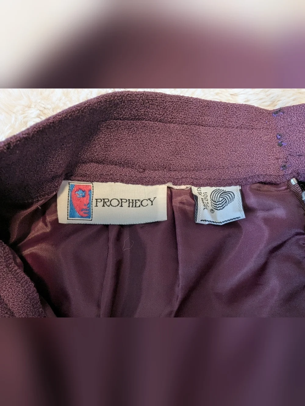 Prophecy 100% Virgin Wool Skirt | A-Line Midi | Minimalist Workwear - Picture 8 of 9